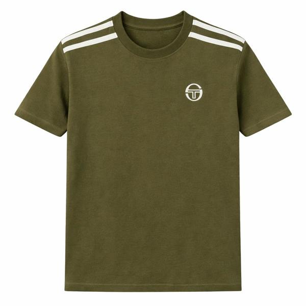 Sergio Tacchini Locchi T-Shirt Dark Olive/Gardenia