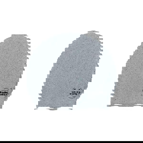 Grey speckled Fashy silicone adult swim cap with fashy logo to reduce water resistance