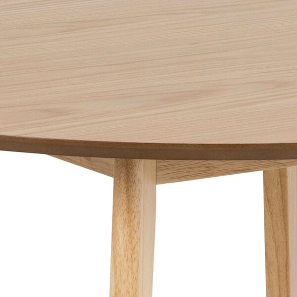 Wyld Haus Saffron Round Dining Table Natural Oak Veener