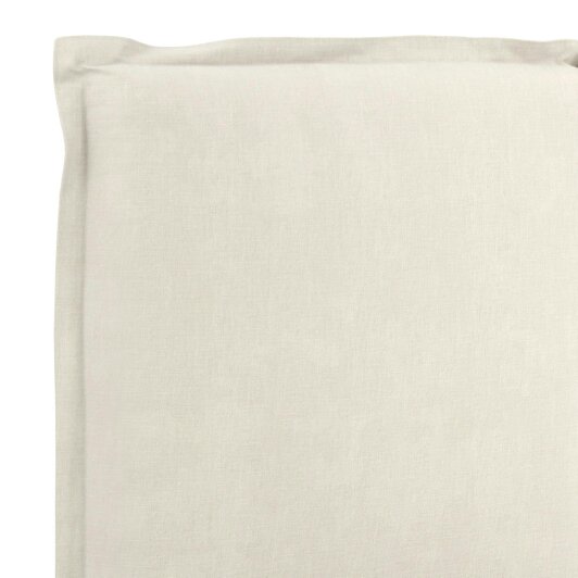 Wyld Haus Wexford Ivory Linen Upholstered 4ft6 Double Bed Pillow Headboard