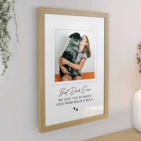 Personalised Pet Photo Upload Framed Print - lifestyle shot