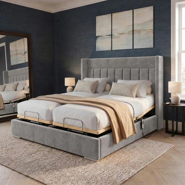 Paradise Beds Aurevia Luxury Adjustable Bed with Headboard Mattress & Drawers