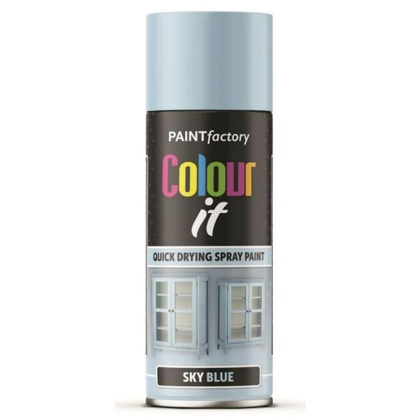 Paint Factory Sky Blue Gloss Spray Paint 400ml