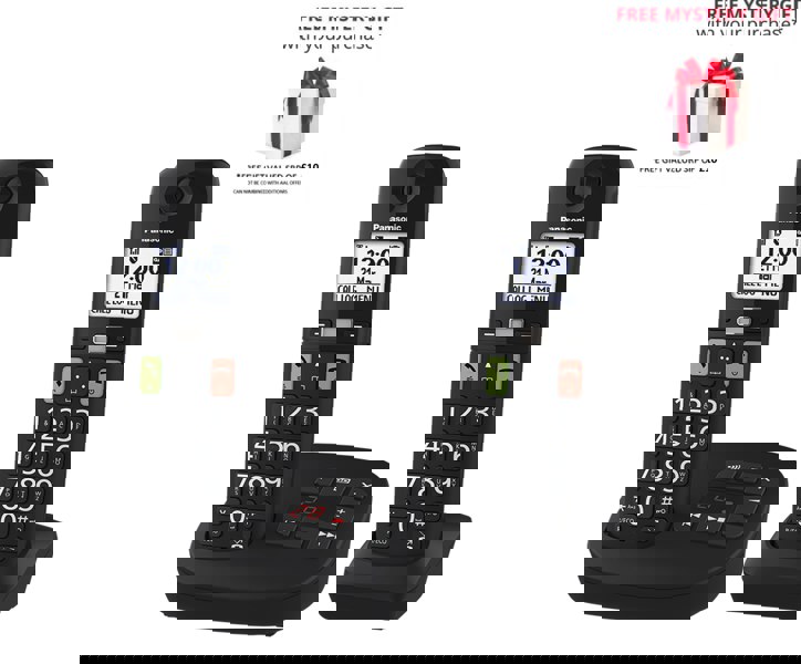 Panasonic KX-TGU13 Digital Cordless Answering System - Free Gift