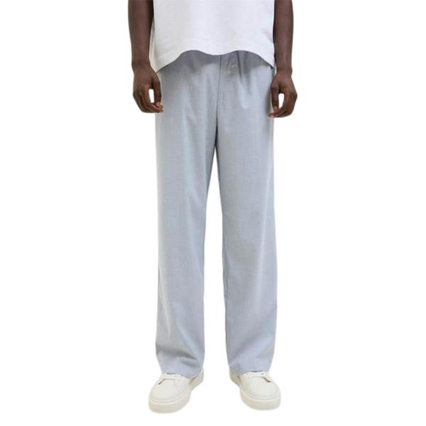 Jack And Jones Mens Bill Stripe Wide Leg Joggers - Grey Melange - 