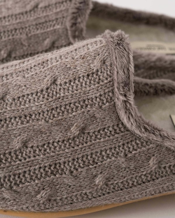 Ilse Jacobsen Snippy Womens Knit Slippers - Atmosphere Wheat