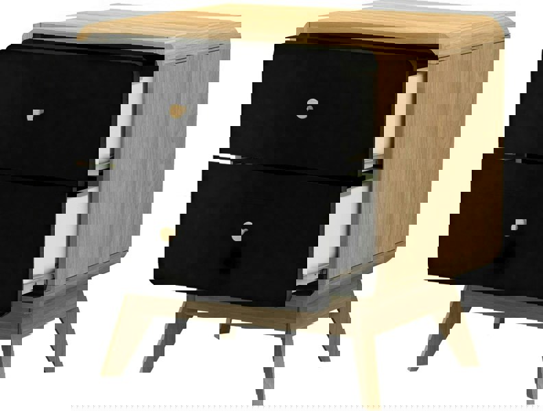 Dorel Home Cassie Nights with 2DR OakBlack