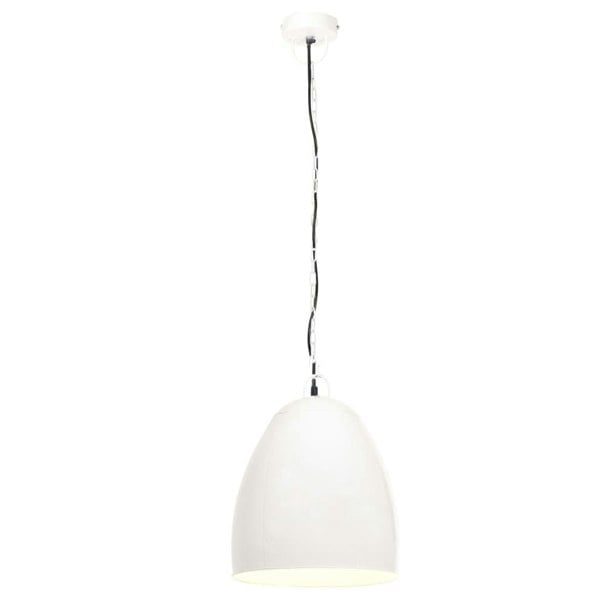 Berkfield Industrial Hanging Lamp 25 W White Round 42 cm E27