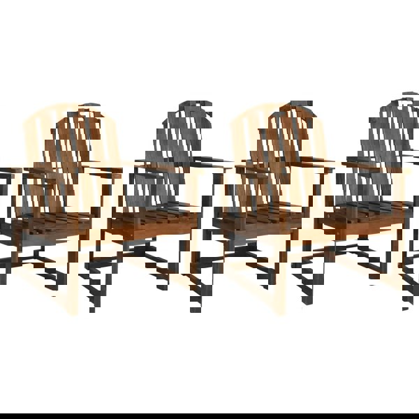 Berkfield Garden Sofa Chairs 2 pcs Solid Acacia Wood