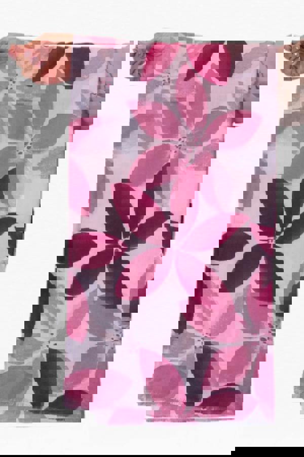 Paulo Due Large Leaf Design Wool Blend Pashmina Scarf