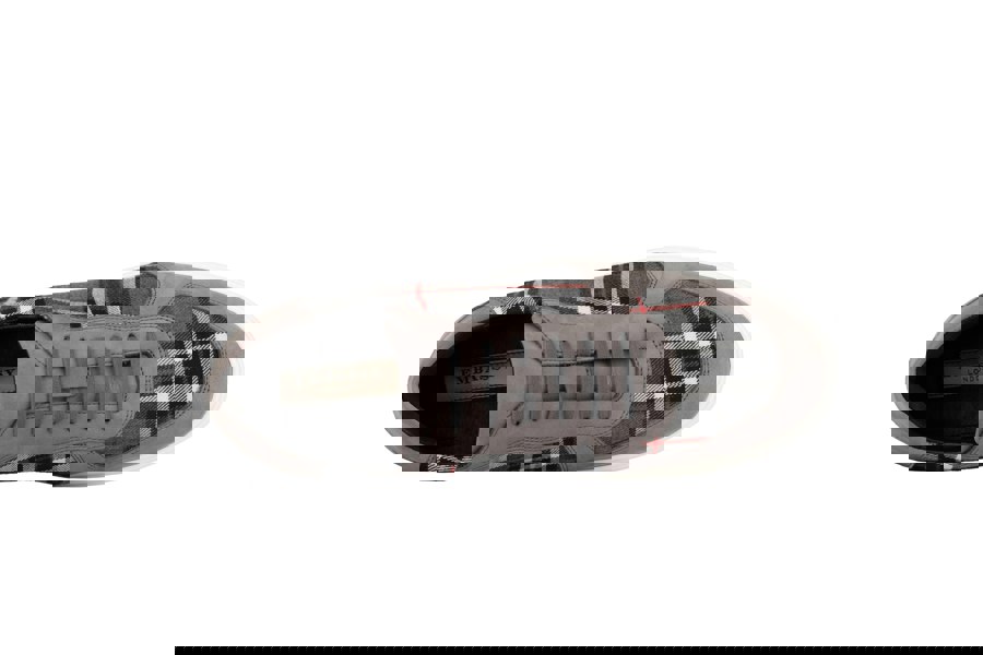 Embassy London Strada - Grey Tartan - Men's Tartan Suede & Leather Trainer