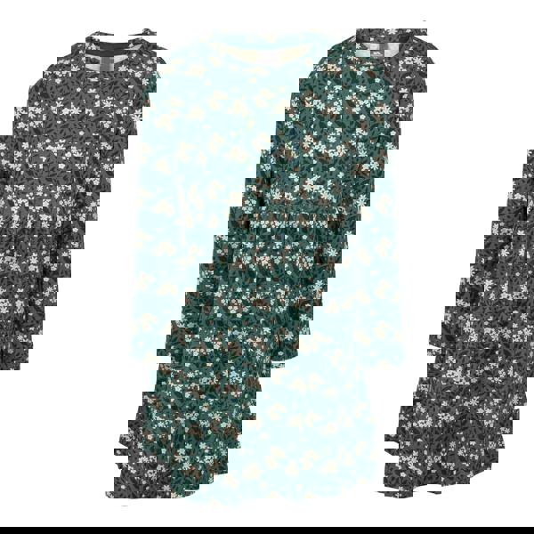 Trespass Girls Morra Floral Dress - Pine - 