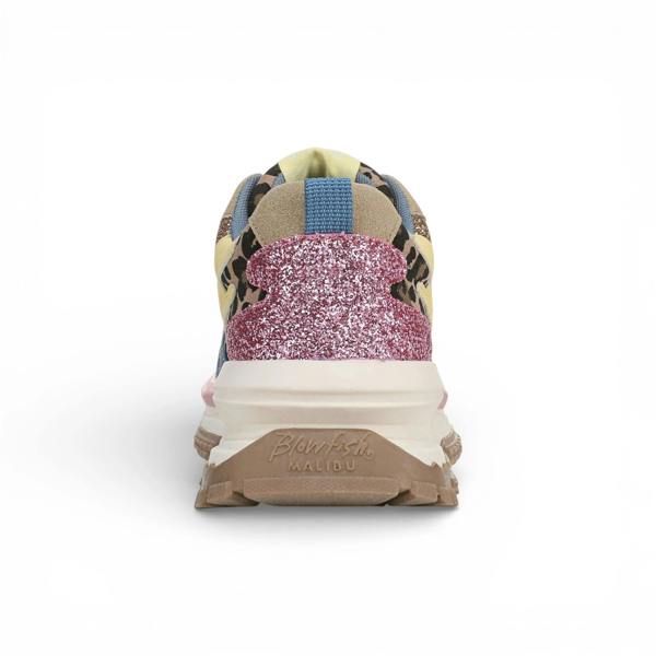 Blowfish Malibu Leo - Women's Pink Yellow Retro Sneaker