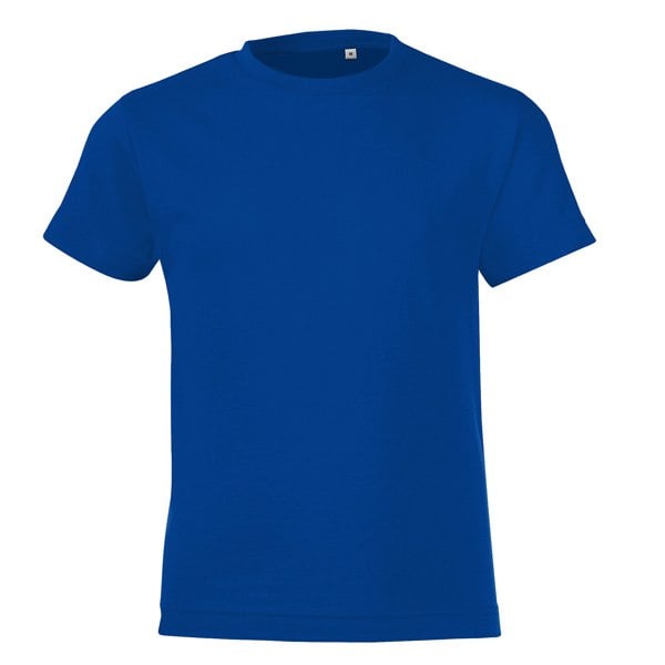 SOLS Childrens/Kids Regent Short Sleeve Fitted T-Shirt - Royal Blue