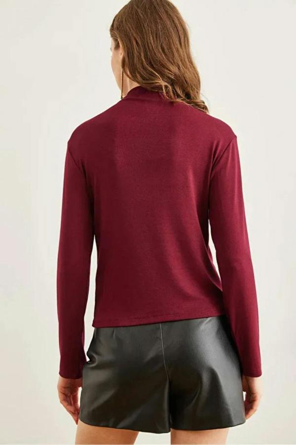 Hoxton Gal High-Neck Draped Soft Touch Blouse