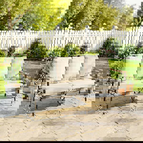 Three-seater Rattan Sofa