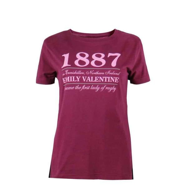 Vintage-Womens-Rugby-T-Shirt-1887-Plum-Front