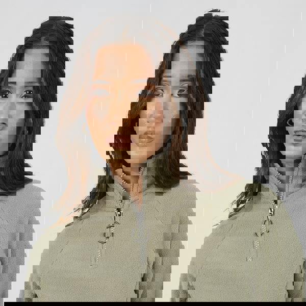 Brave Soul Pale Green Quarter Zip Polar Fleece Sweatshirt - Pale Green Image 4