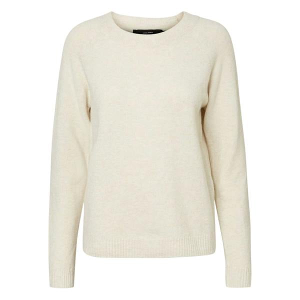 Vero Moda Womens/Ladies Doffy Knitted O-Neck Jumper - Birch Beige - 