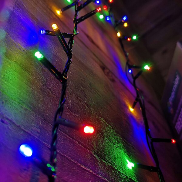 Samuel Alexander 3000 LED 75m Indoor Outdoor Christmas Multi Function Mains Operated String Lights with Timer in Multicoloured