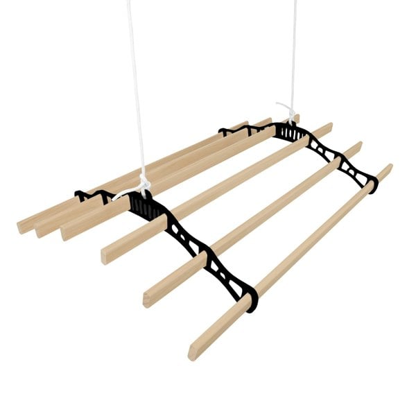 Monstershop Clothing Airer Ceiling Pulley - Black - 0.9m