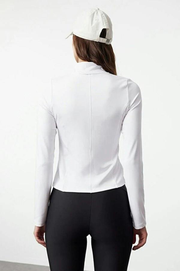 WOVCOR Zip-up Stand Collar Knitted Sports Jacket