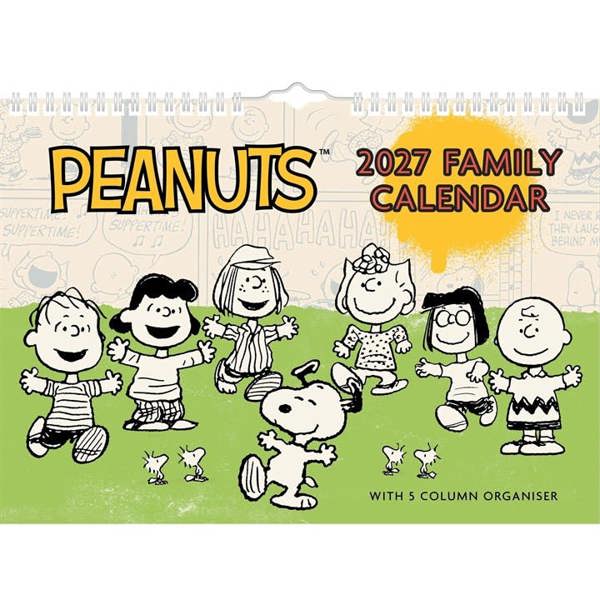 Peanuts A4 Family Planner 2027, Family Planners, Week To View, Entertainment, Gift