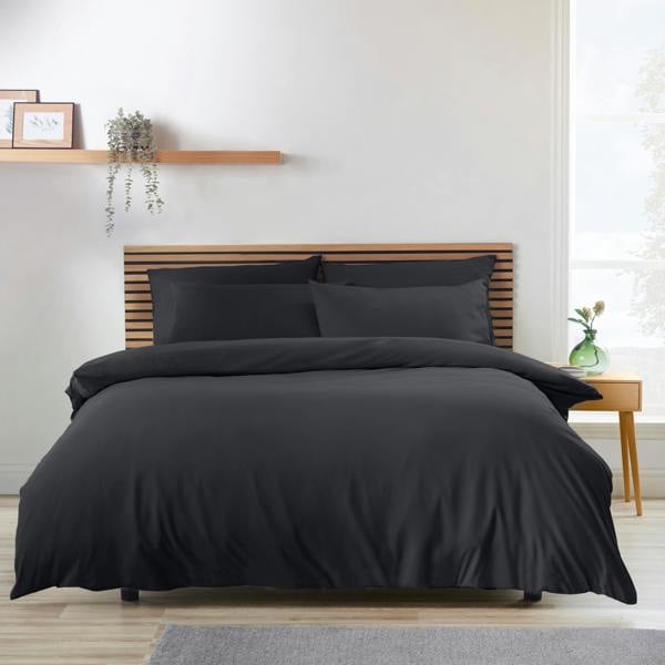 Catherine Lansfield So Soft Non-Iron Duvet Cover Set Black