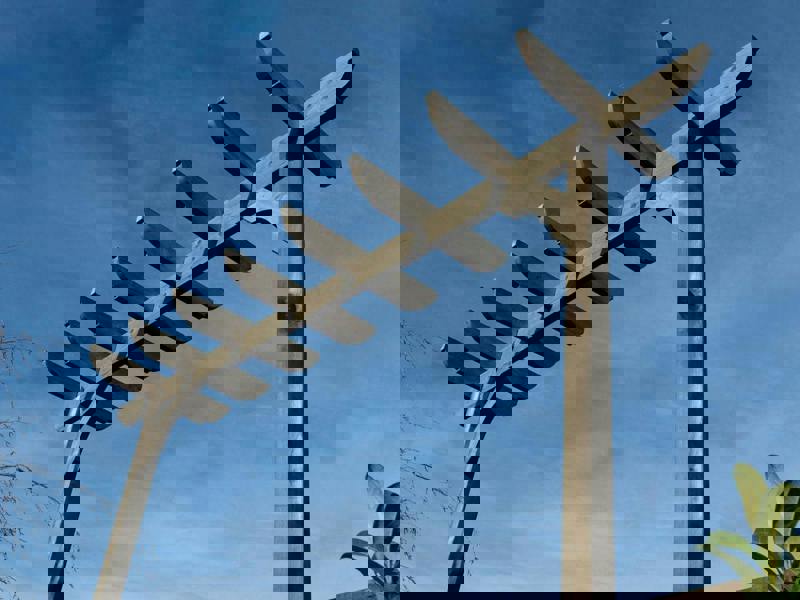 Arbor Garden Solutions Corbel Single Beam Pergola, Plant Climbing Arbour - Sculpted brace