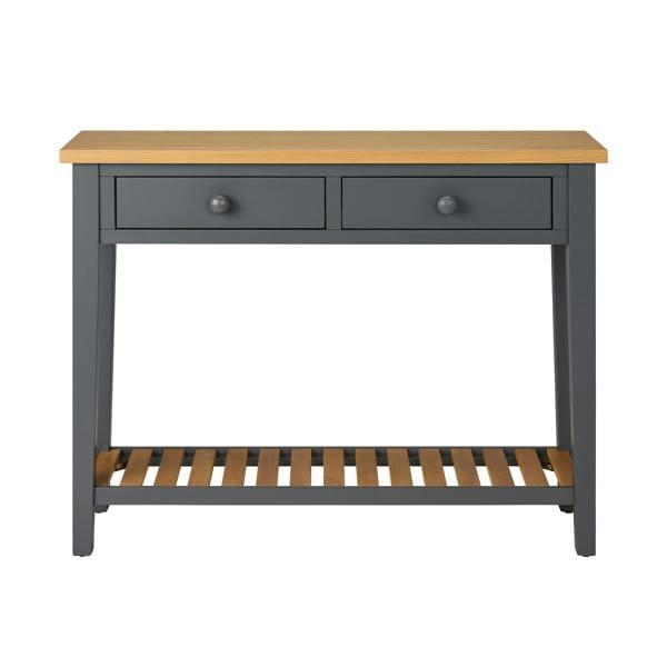 Statement Furniture Ludlow Slate Grey Console Table with Storage