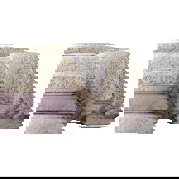 Belledorm Kira Oxford Pillowcase (Pack of 2) - White/Lilac - 