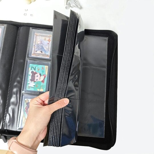 Havendro Trading Card Album 252 Slot Top Loader Holder Card Binder Card Folder Black Gift