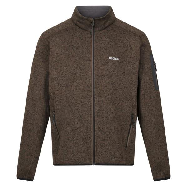 Regatta Mens Newhill Marl Full Zip Fleece Jacket - Crocodile - 