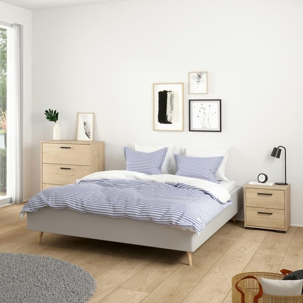 Furniture To Go Sofia Nightstand 2 Drawers Jackson Hickory