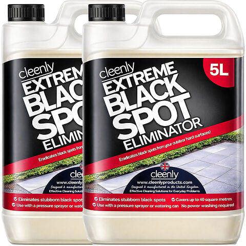 Cleenly Black Spot Destroyer - Removes Black Spots on Patios, Paving, Driveways & More 10L