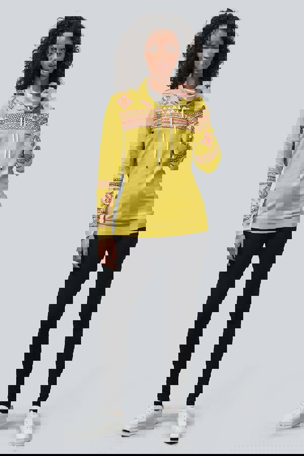 ENORSIA Geo Printed High Collar Sweatshirt