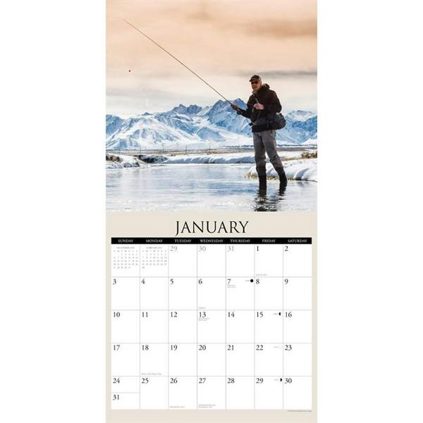 Angler's Calendar 2027, Wall Calendars, Month To View, Sports, Gift