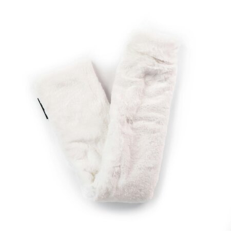 CosyPanda Long Silky Soft White Faux Fur Hot Water Bottle