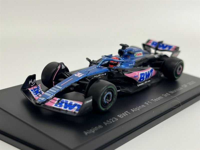 Spark Esteban Ocon Alpine A523 BWT Alpine F1 Team 3rd Monaco GP 2023 1:64 Spark Y284