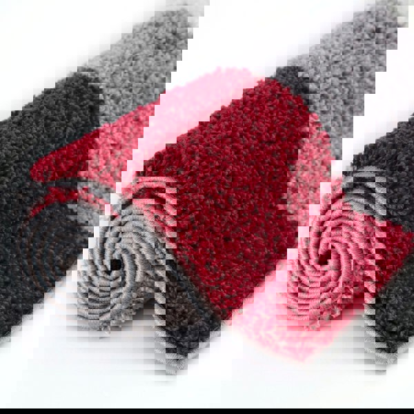 Myshaggy Geometric Red Rug