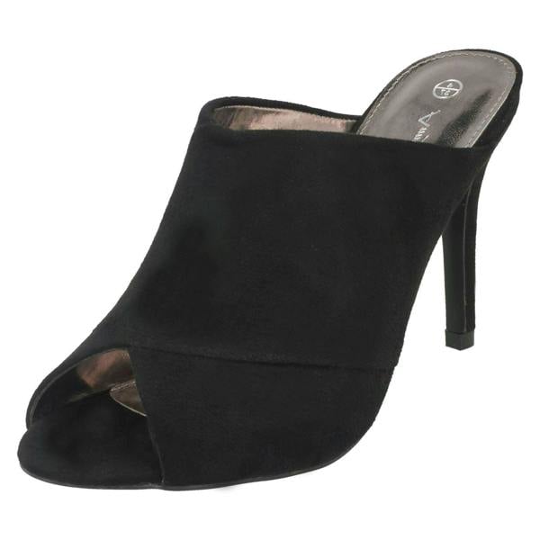 Anne Michelle Ladies Anne Michelle High Heel Mule Sandals F10763