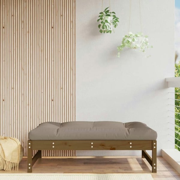 Berkfield Garden Footstool Honey Brown 120x80 cm Solid Wood Pine