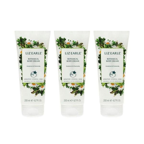 Liz Earle 200ml Body Cream Chamomile & Cardamom x3