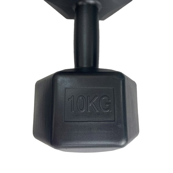 HXGN 2 x 10kg Hex Dumbbells
