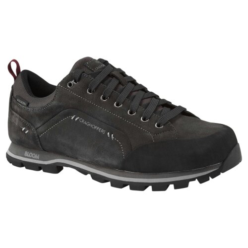 Craghoppers Mens Onega 2 Leather Trainers - Black Pepper - Black Pepper - 80% Suede Leather/12% Rubber/8% Polyester