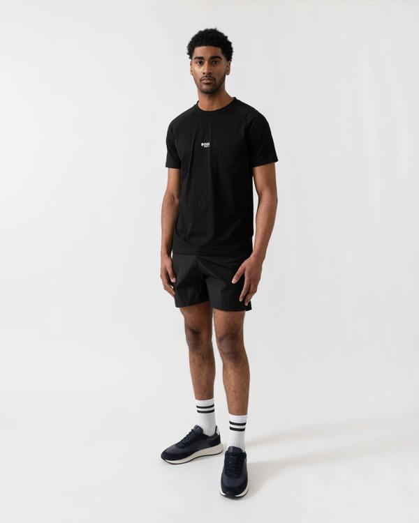 BOSS Orange Mens Slim Fit Beach T-Shirt - Black 005