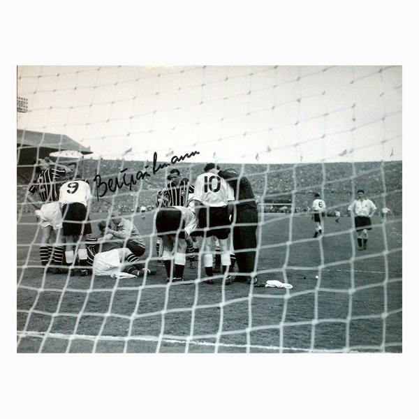 Unbranded Bert Trautmann signed 1956 FA Cup Final photo (2) — Premium framing