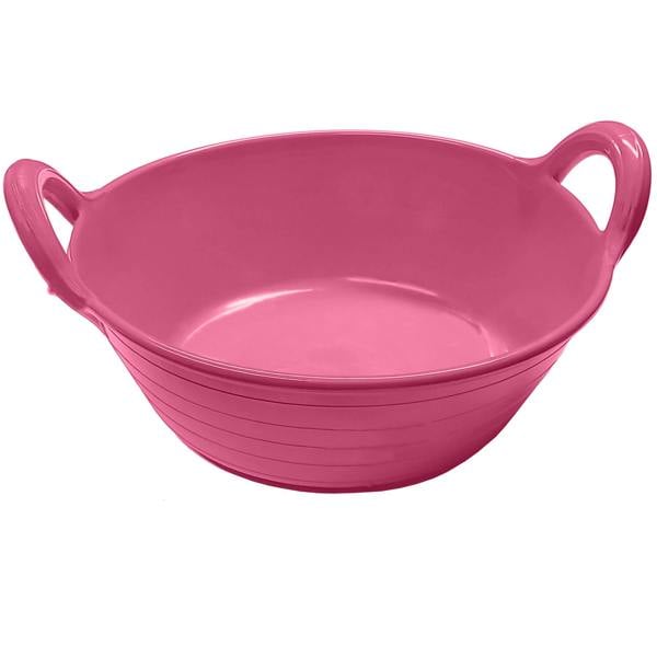 Ketoplastics Skip Feed Bucket Feeder Trough with Integrated Handles Small Skip S1-11L - Pink