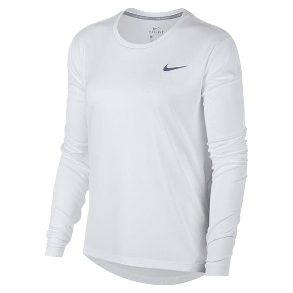 NIKE AJ8128 100 WHITE L/S TEE WOMENS M