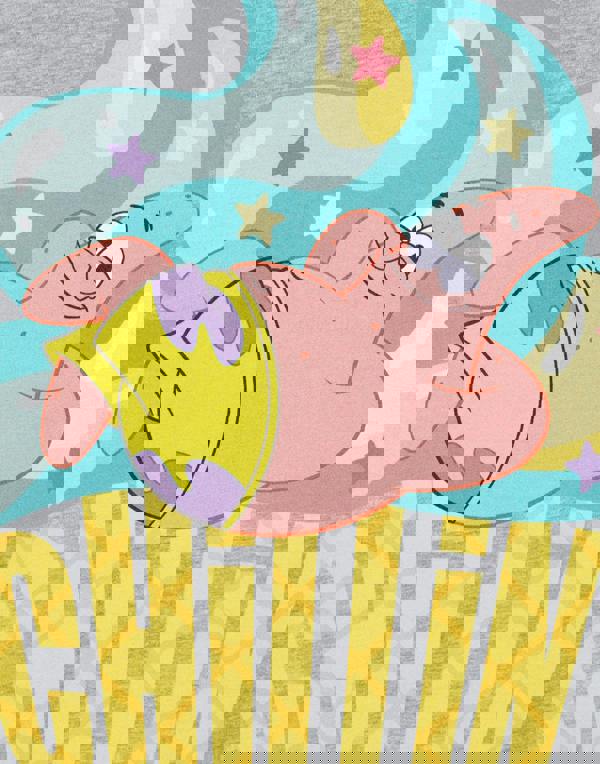 SpongeBob SquarePants Womens Grey Patrick Chillin Short Sleeved T-Shirt